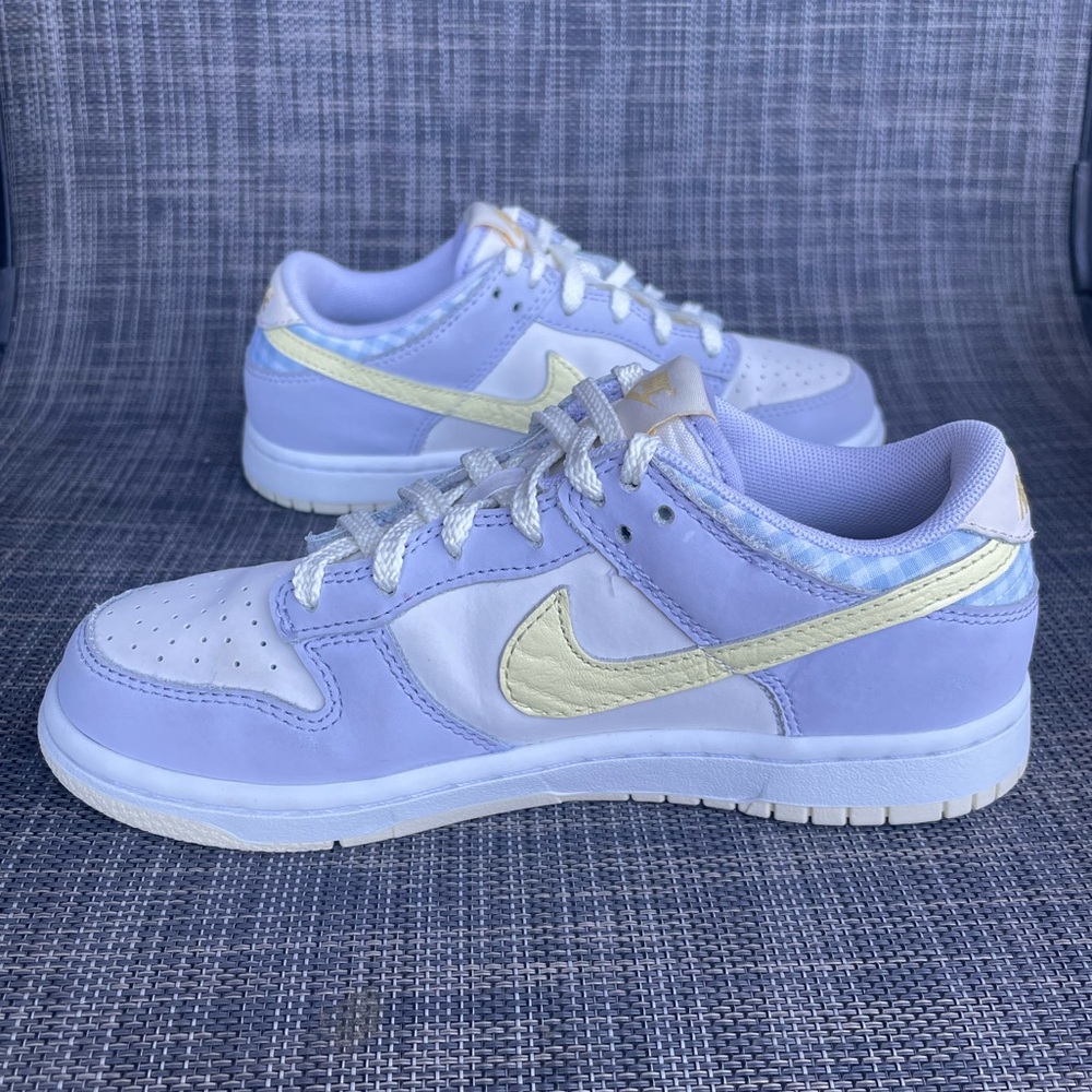 Nike Kids Dunk Low SE "Easter" Pastel Purple Cream Sneakers Girls Size 1.5 Y - Picture 7 of 11